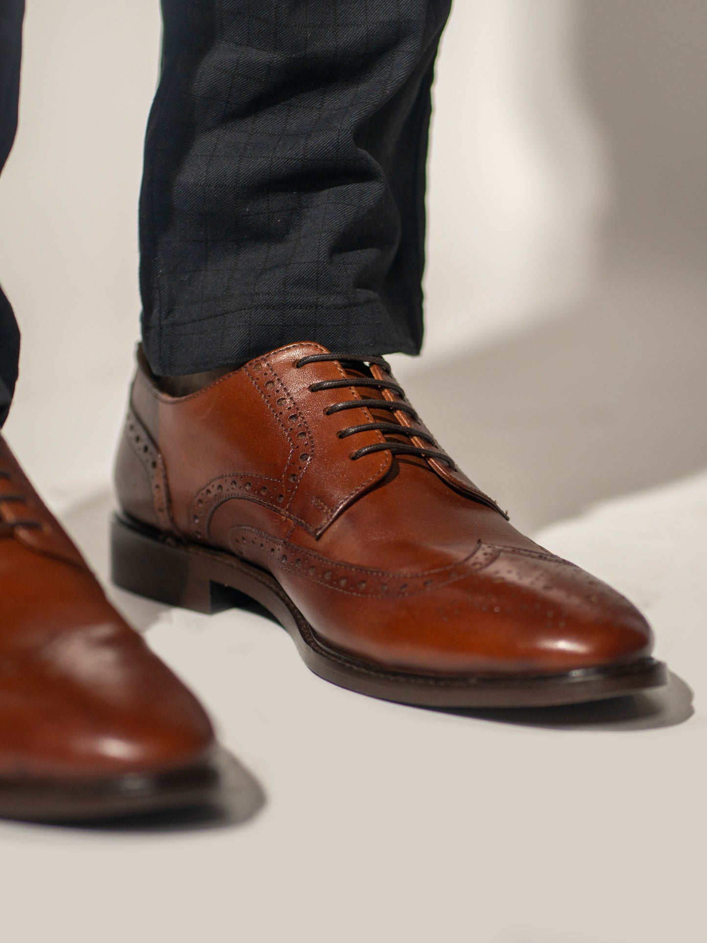 Wingtip Derby Shoe - Brown