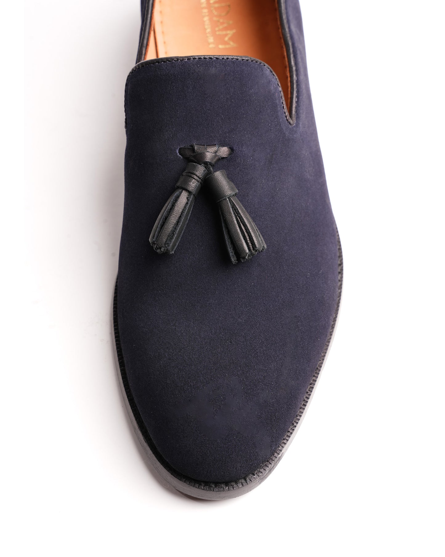 Genuine Lux Suede Tassel Loafer – Navy Blue