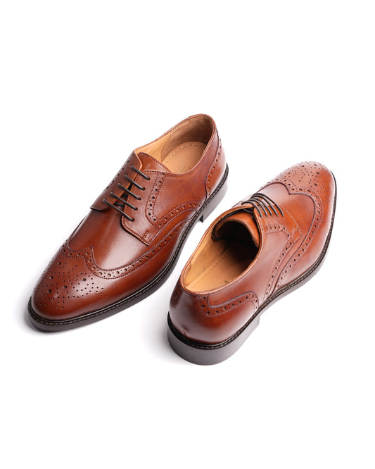 Wingtip Derby Shoe - Brown