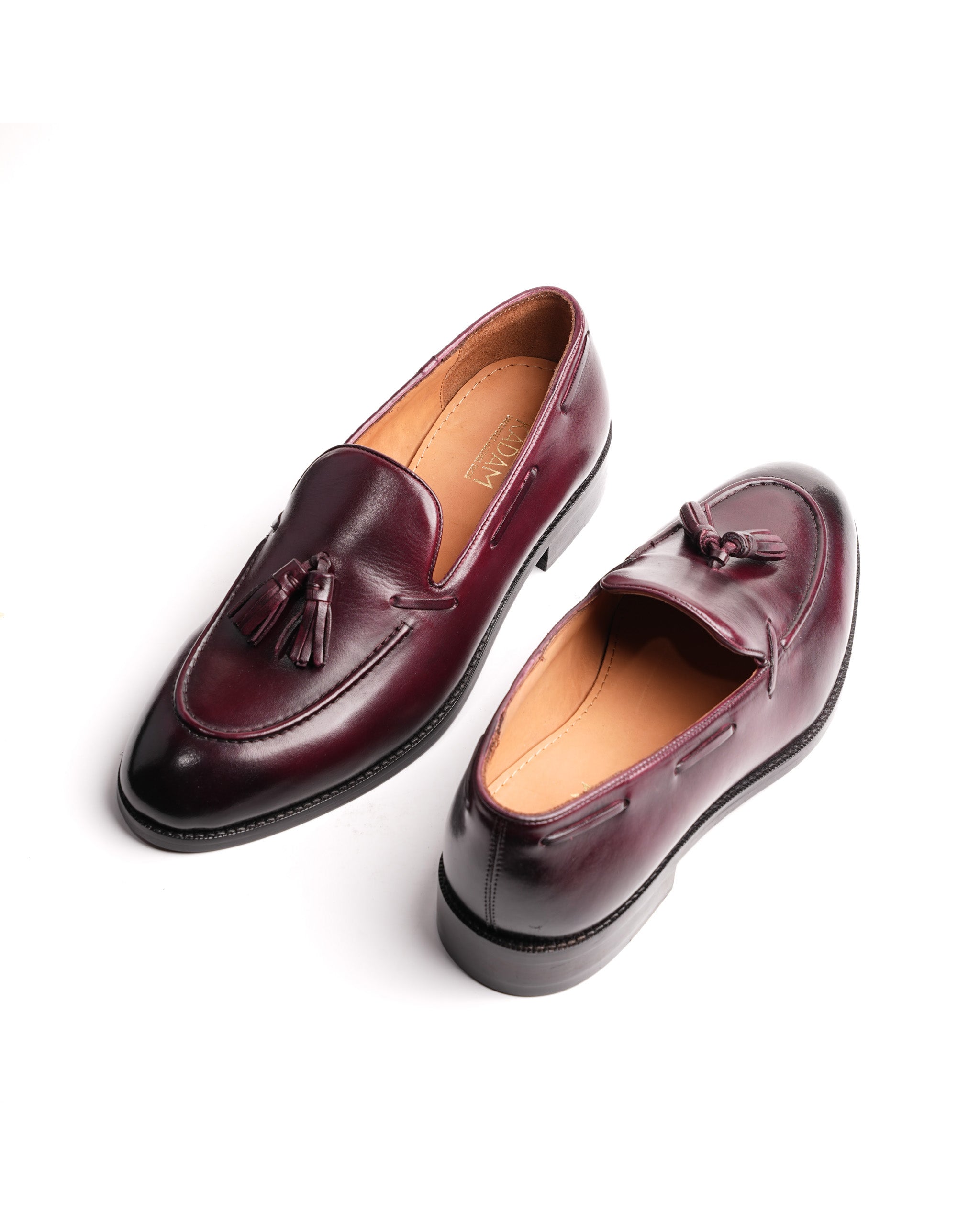 Artistic Tassel Loafers – Burgundy