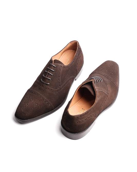 Classic Lux Suede Oxford Shoe – Brown