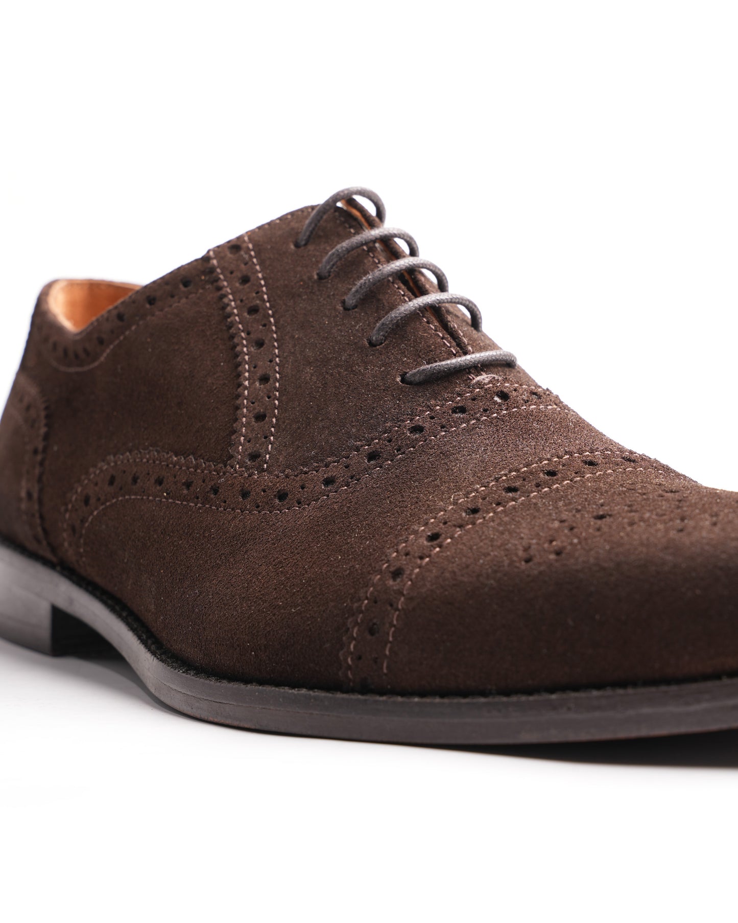 Classic Lux Suede Oxford Shoe – Brown