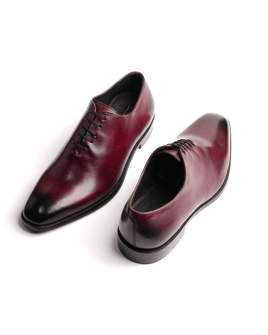 Whole Cut Oxford Shoe – Burgundy